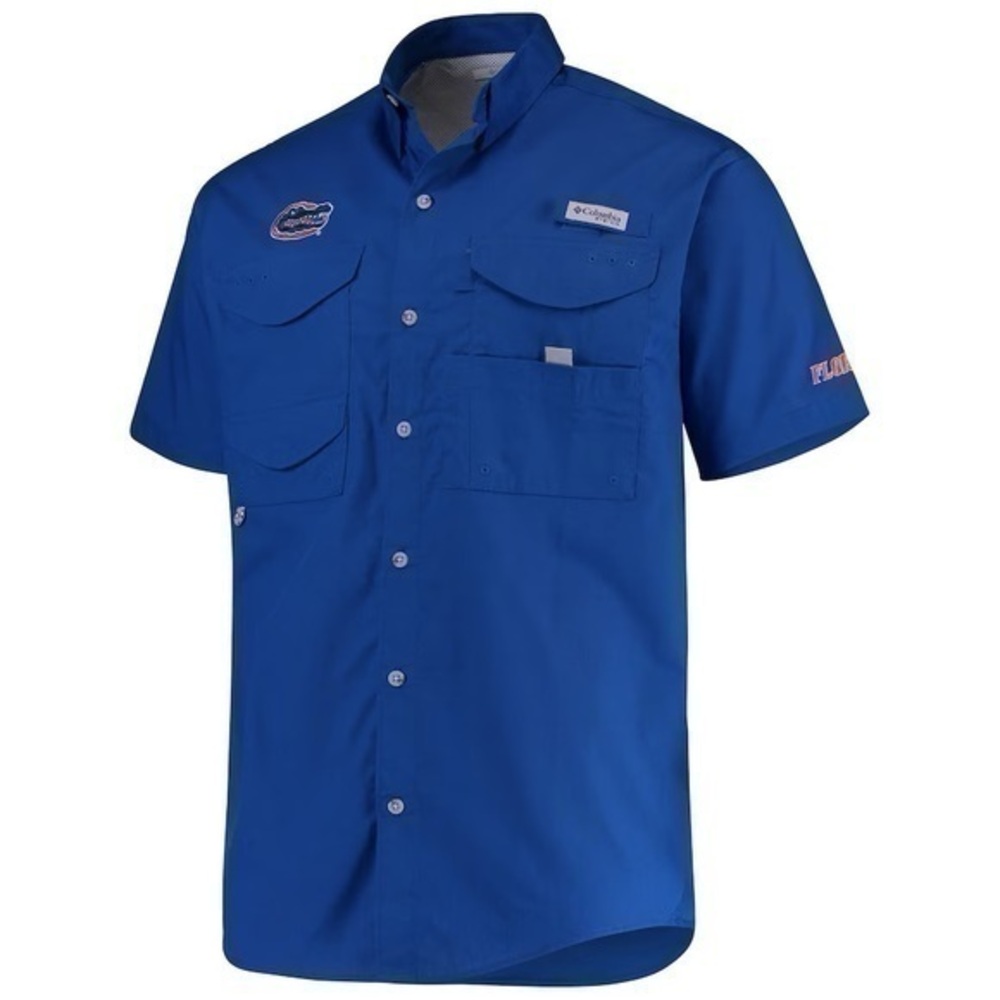 Columbia Men’s Blue Gators Button Up Fishing Top